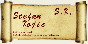 Stefan Kojić vizit kartica